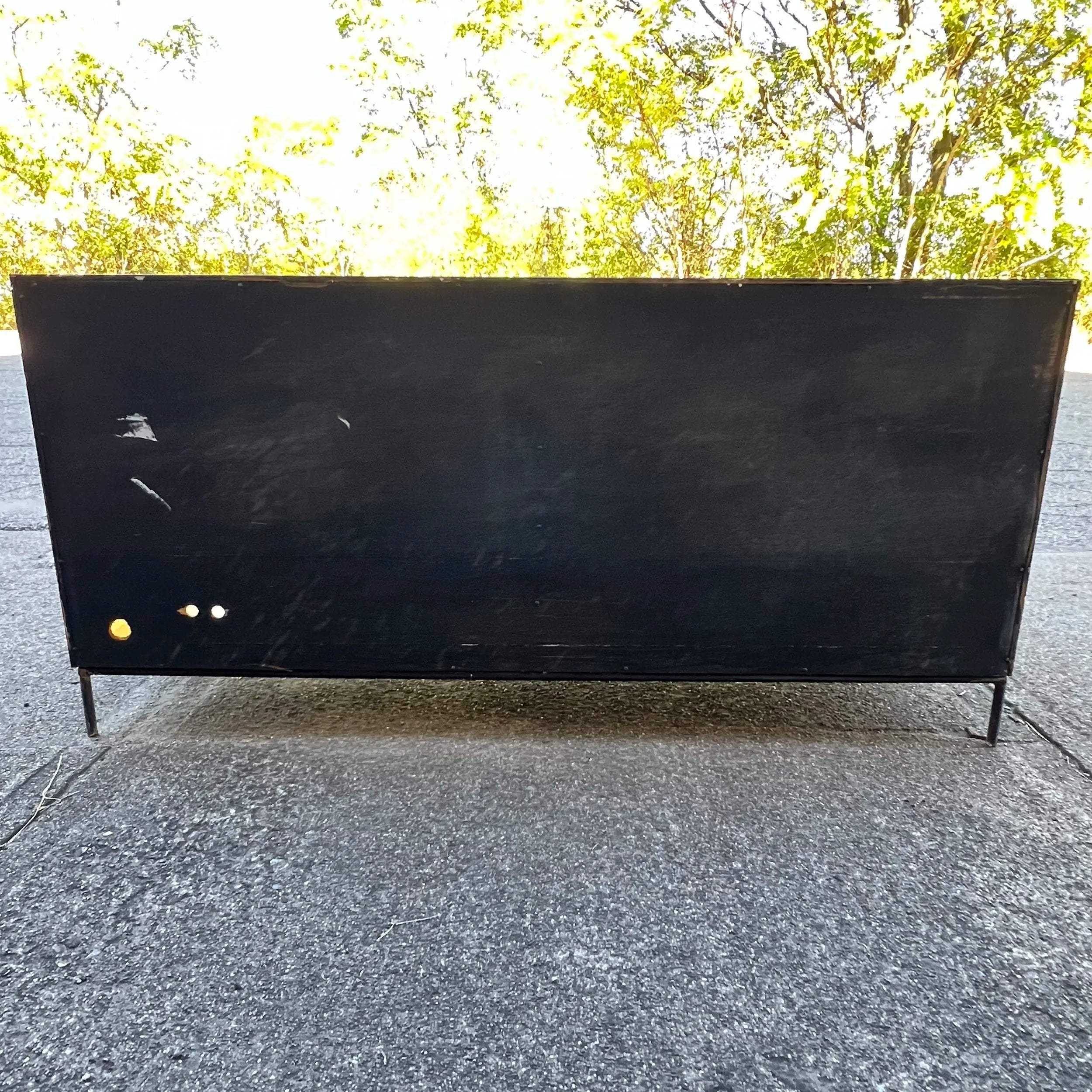 Paul McCobb for Planner Group Credenza With Iron Legs Winchendon Early Piece