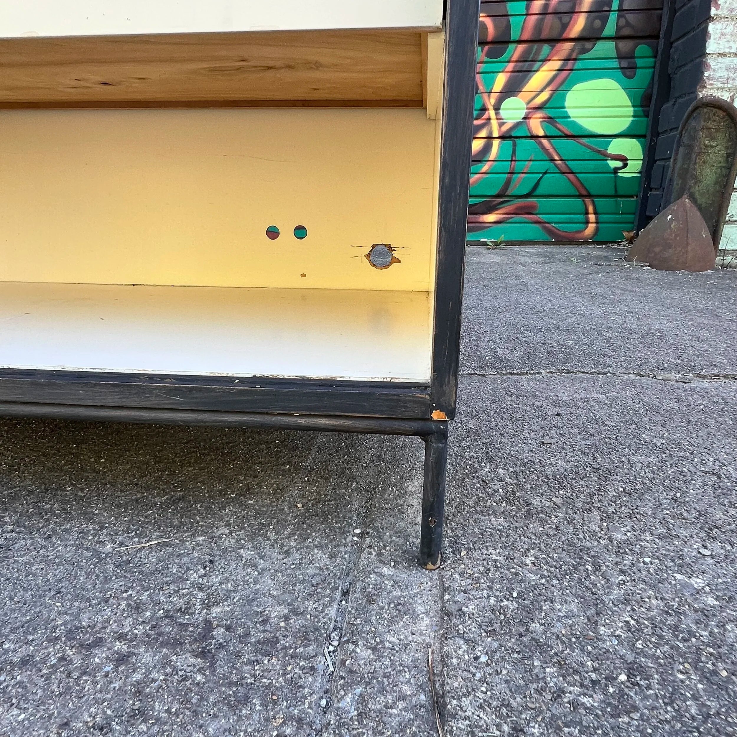 Paul McCobb for Planner Group Credenza With Iron Legs Winchendon Early Piece