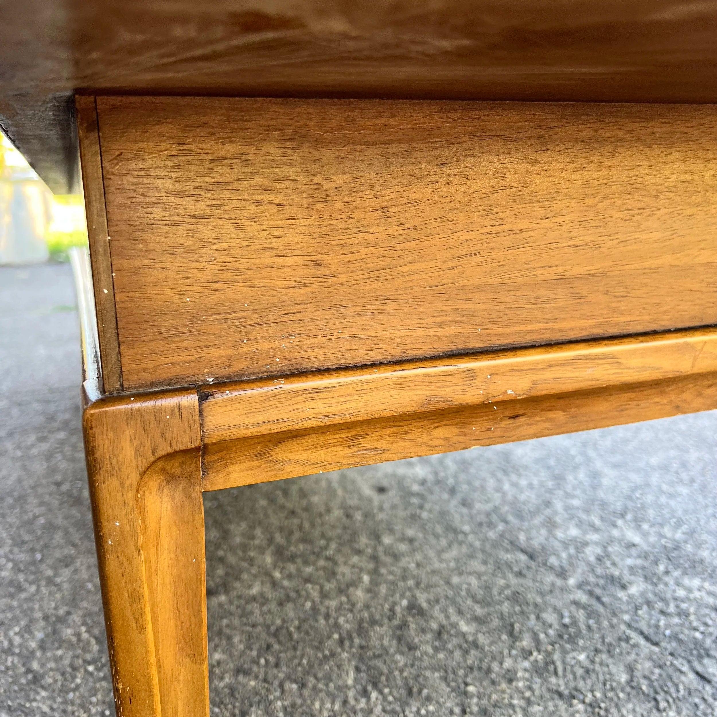 Mid Century Modern Walnut and Laminate Top Coffee Table
