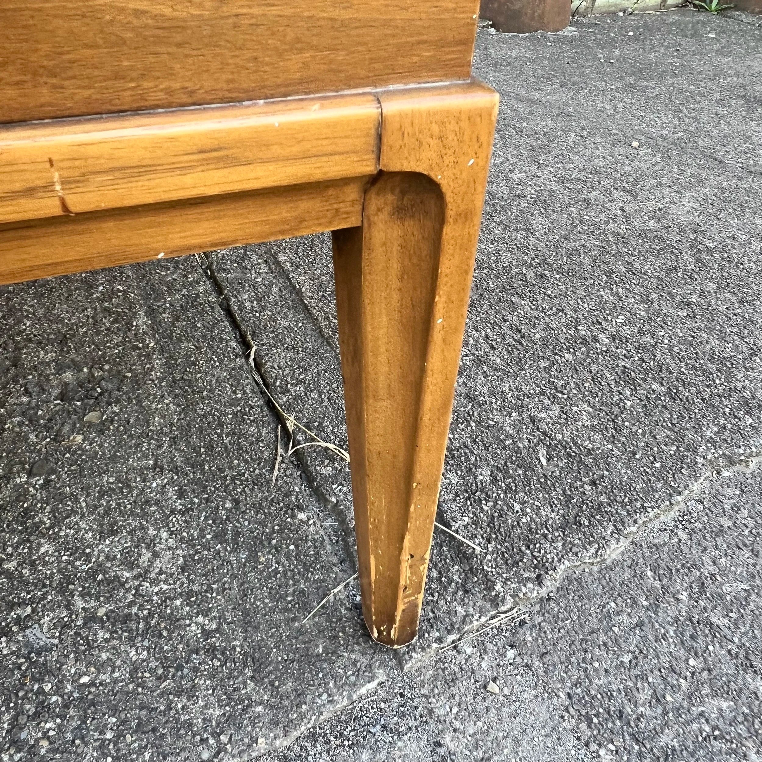 Mid Century Modern Walnut and Laminate Top Coffee Table