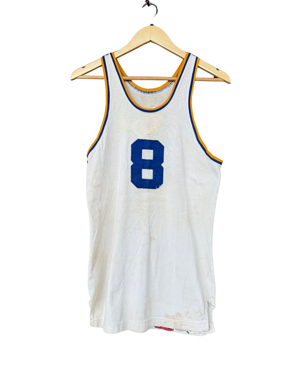Vintage Jersey tank with Contrast Trim Size Medium
