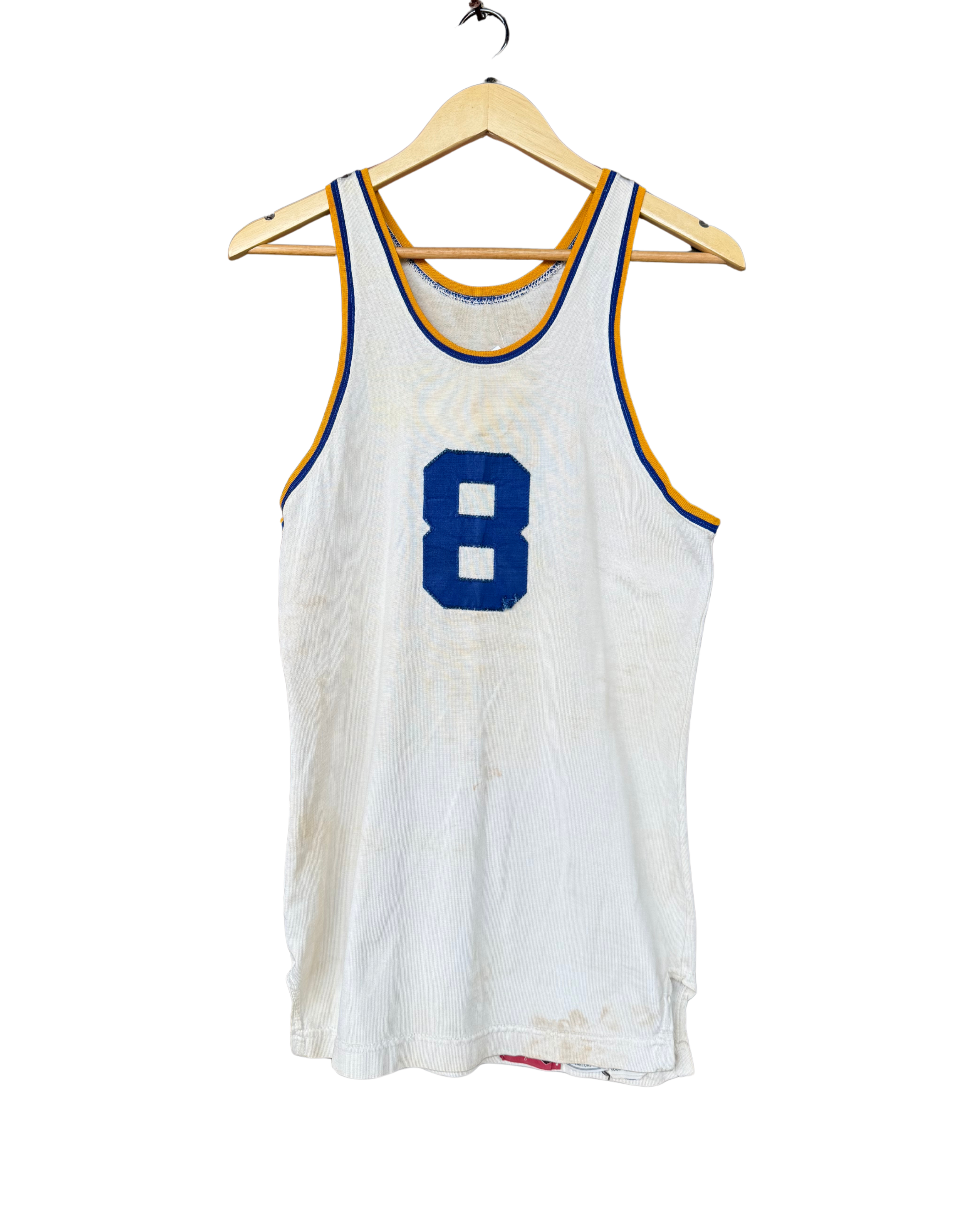 Vintage Jersey tank with Contrast Trim Size Medium