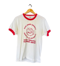 Vintage Ohio State Knights of Columbus White and Red Ringer Tee Size Large