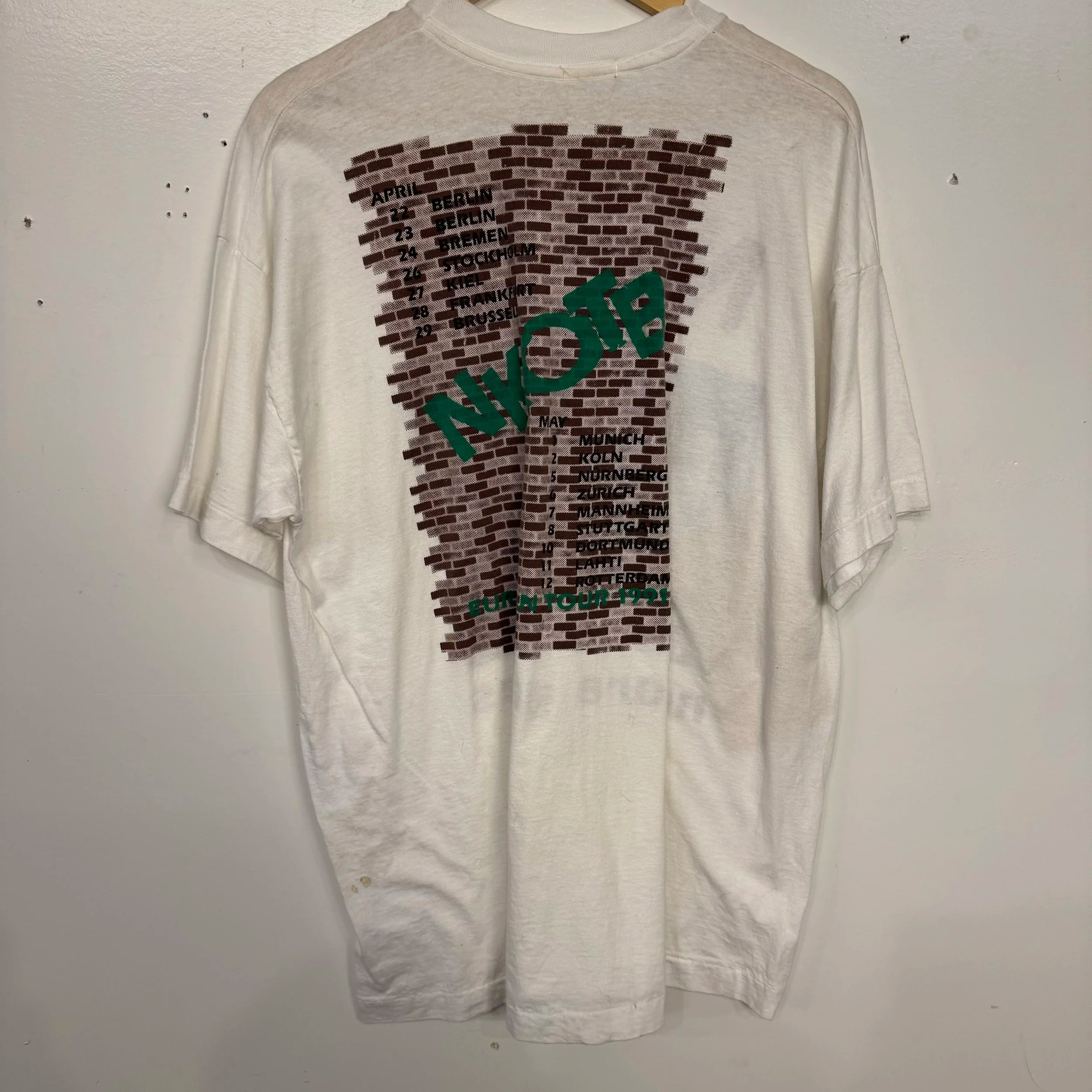 New Kids on the Block 1991 No More Games European Tour Size XXL