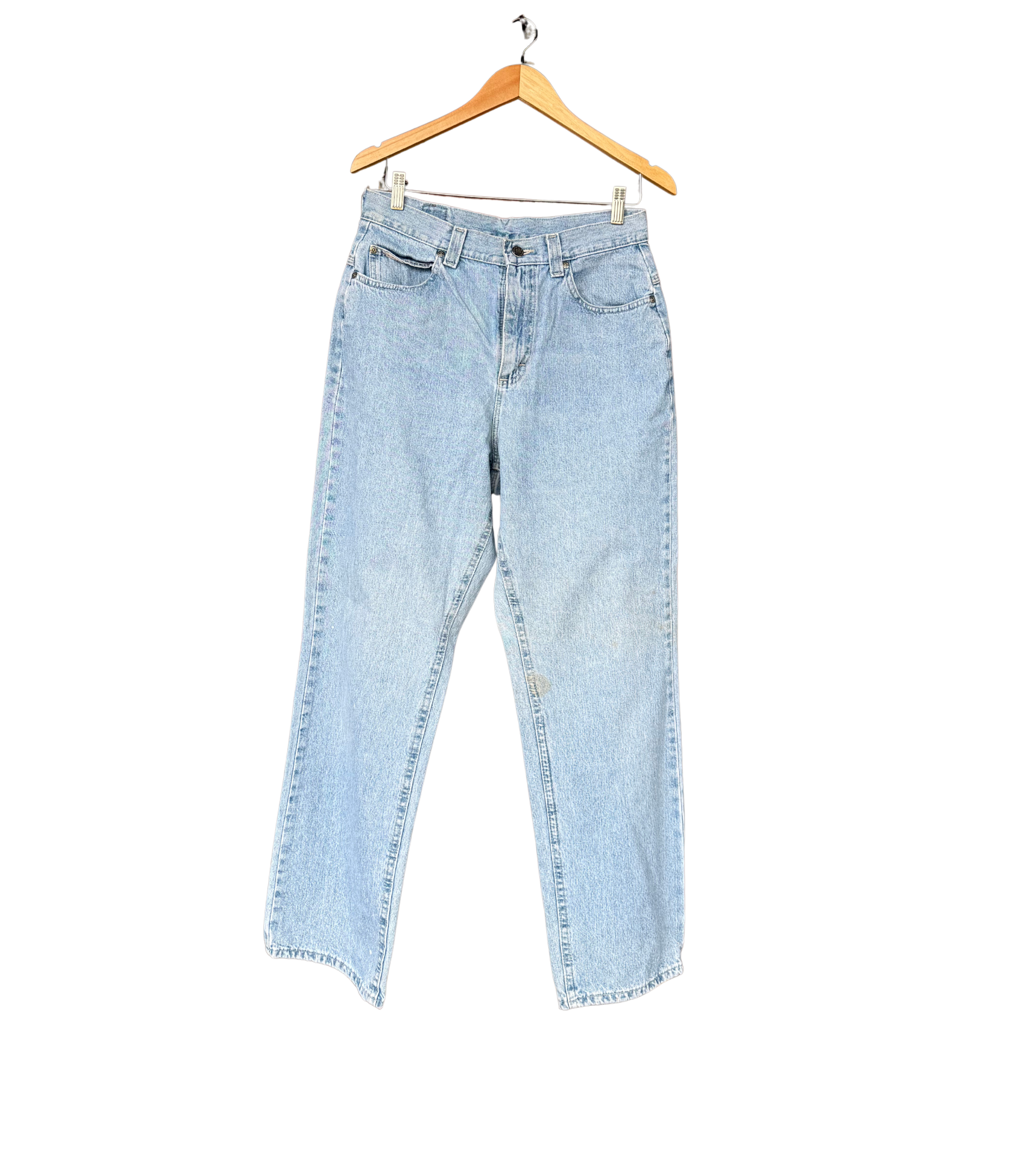 Light Wash Riders Buckle Back Jeans 12M