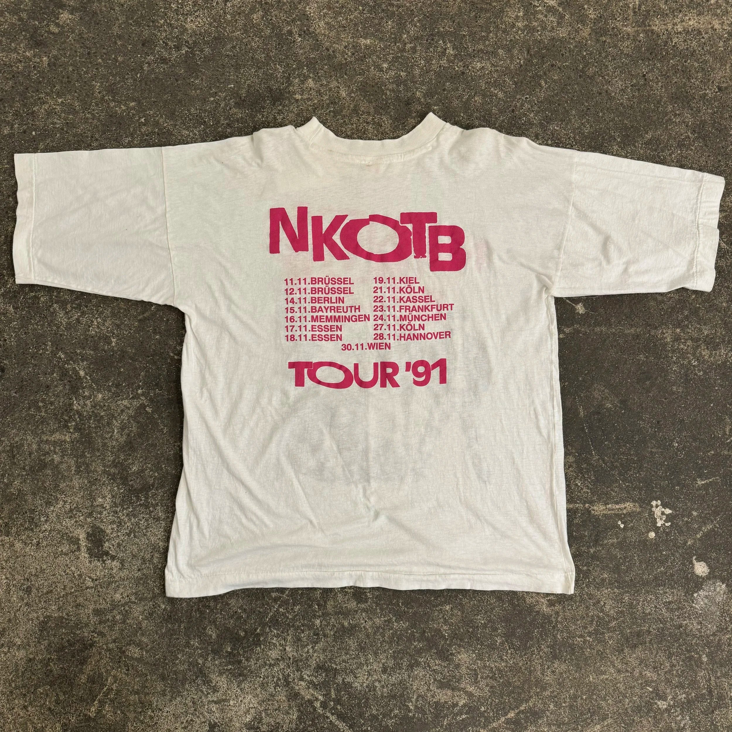 New Kids on the Block White Tour Tee Size XL