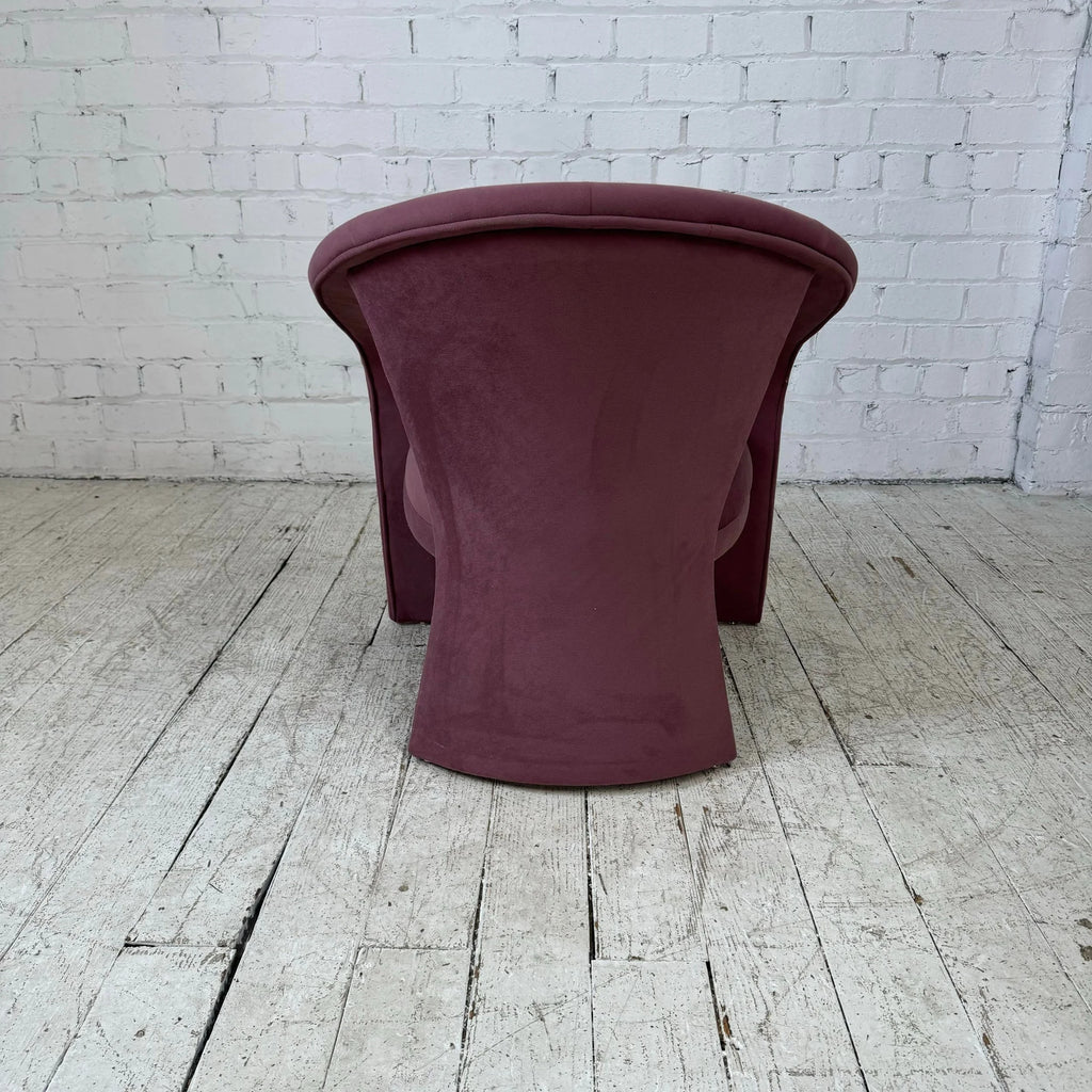 Pair of Pink Kagan Style Lounge 3 Leg Chairs by Carsons
