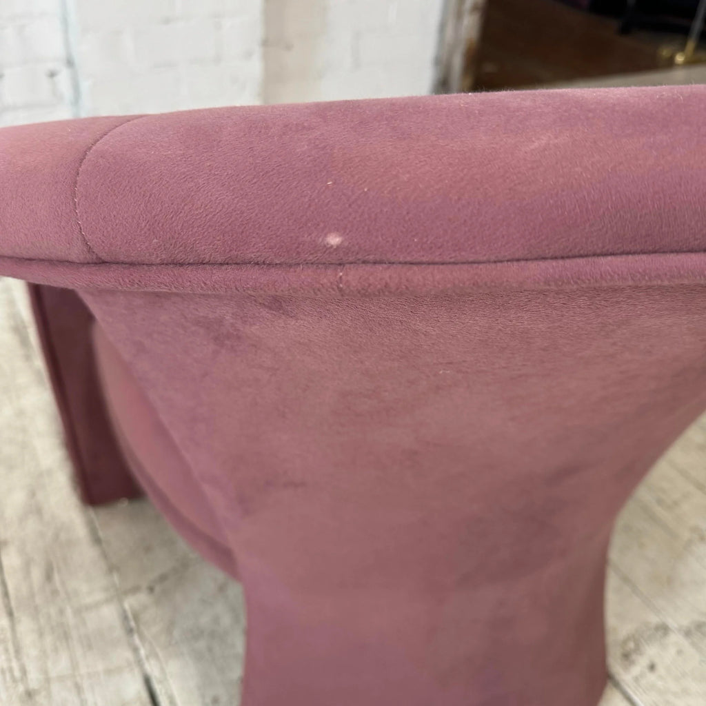 Pair of Pink Kagan Style Lounge 3 Leg Chairs by Carsons