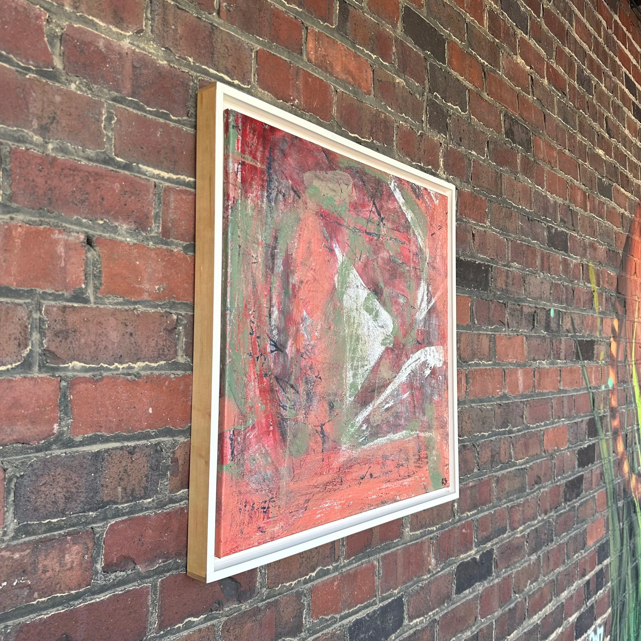 Abstract Painting Signed “Rb” Midcentury Modern