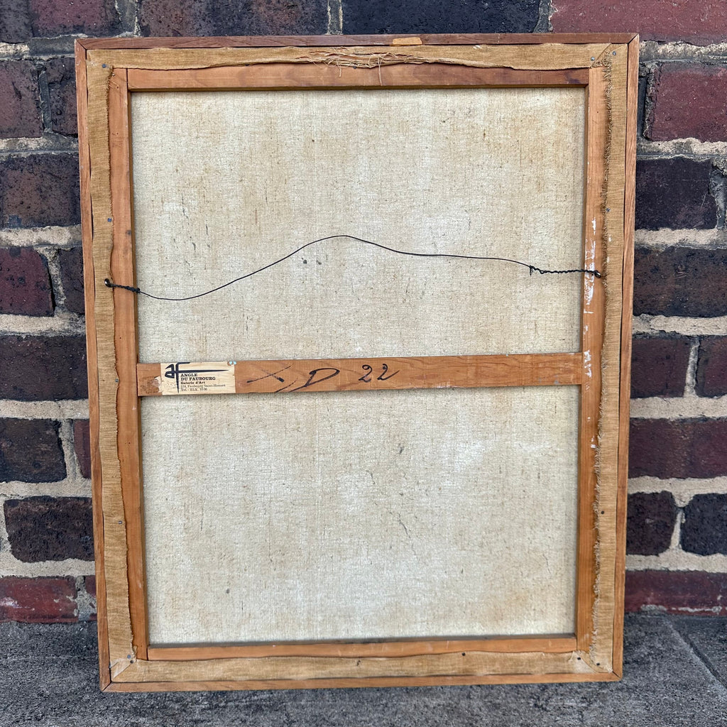 1956 Joseph (Jef) Banc Abstract Mixed Media Painting