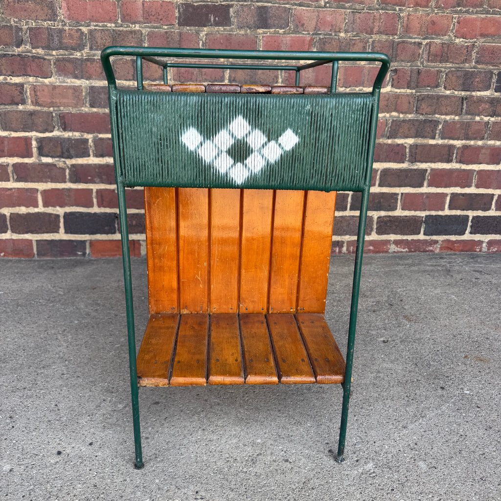 Arthur Umanoff Outdoor Iron Bar Cart Mid Century Modern
