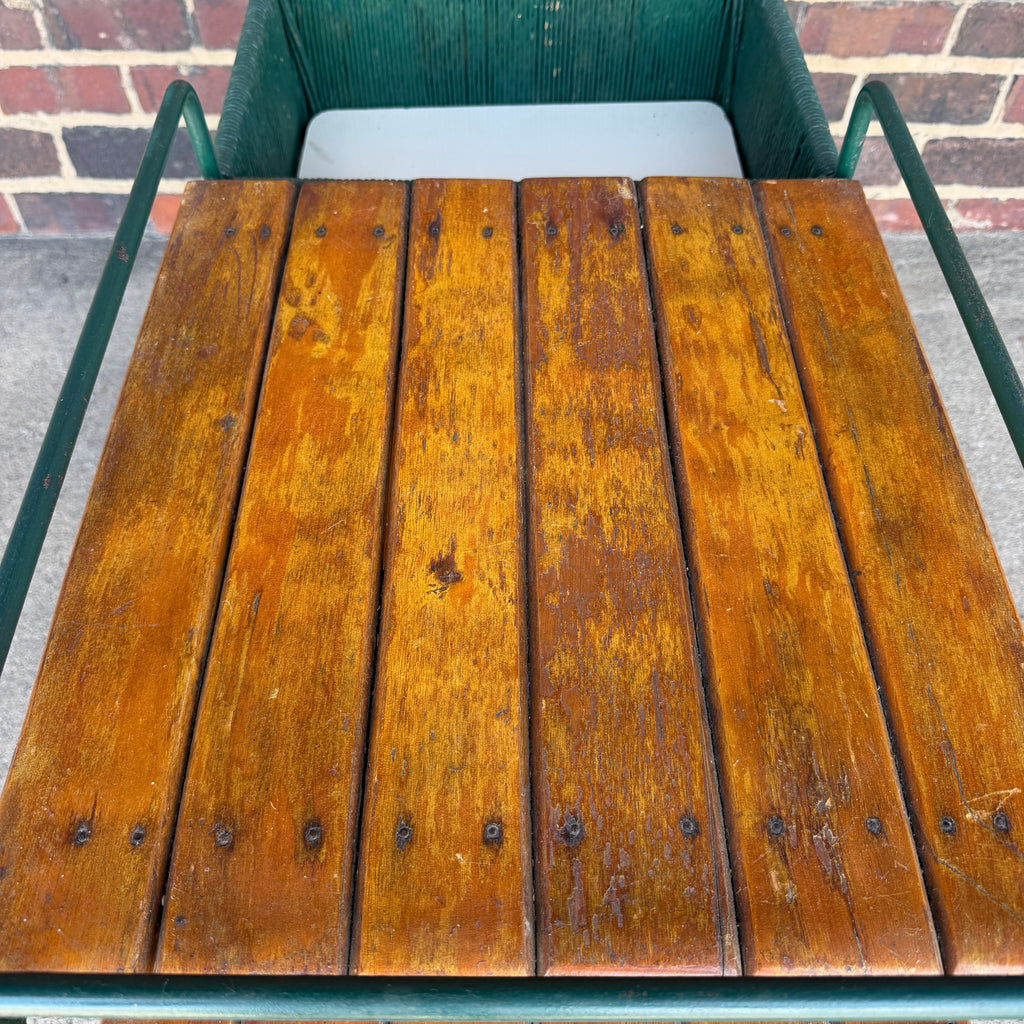 Arthur Umanoff Outdoor Iron Bar Cart Mid Century Modern