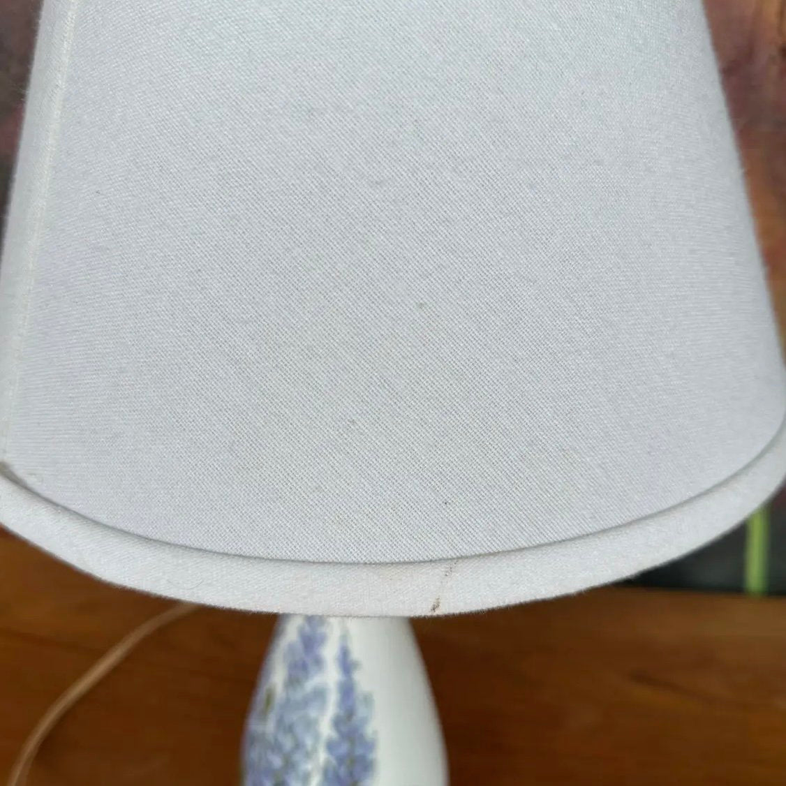 Royal Copenhagen Petite Hand Painted Floral Table Lamp