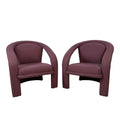 Pair of Pink Kagan Style Lounge 3 Leg Chairs by Carsons