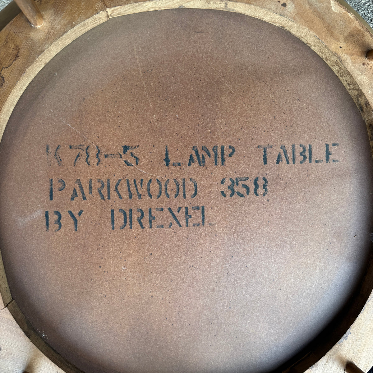 John Van Koert for Drexel Parkwood Laminate Side Table