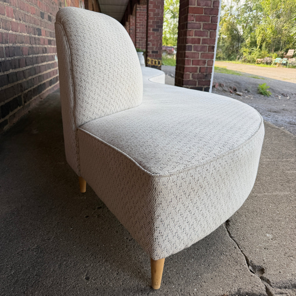 Custom Curved Mid Century Sofa