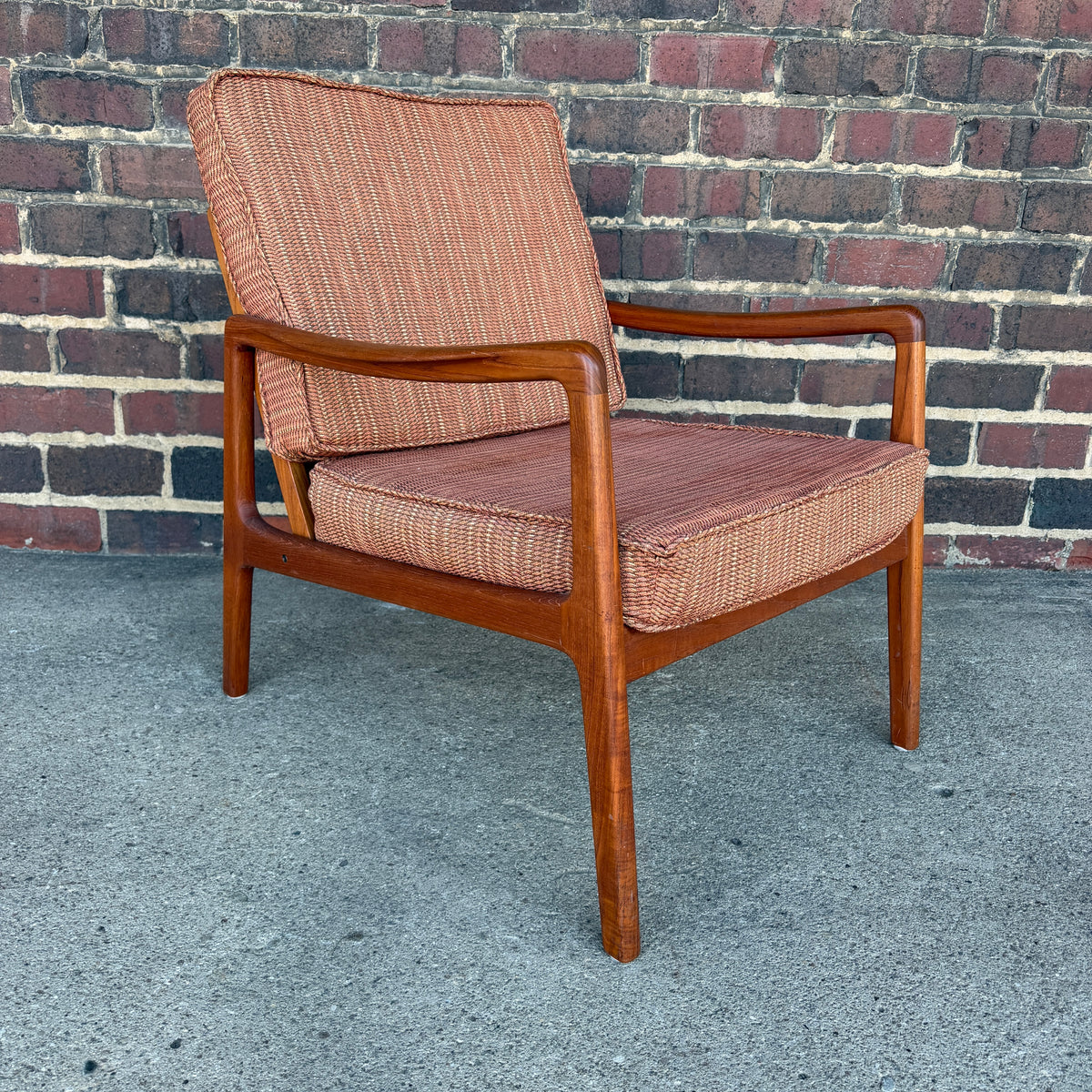 John Stuart for Ole Wanscher Danish Teak Lounge Chair