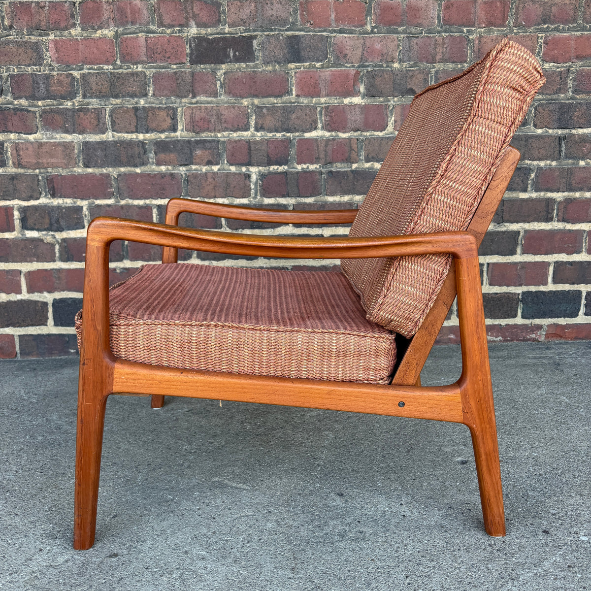 John Stuart for Ole Wanscher Danish Teak Lounge Chair