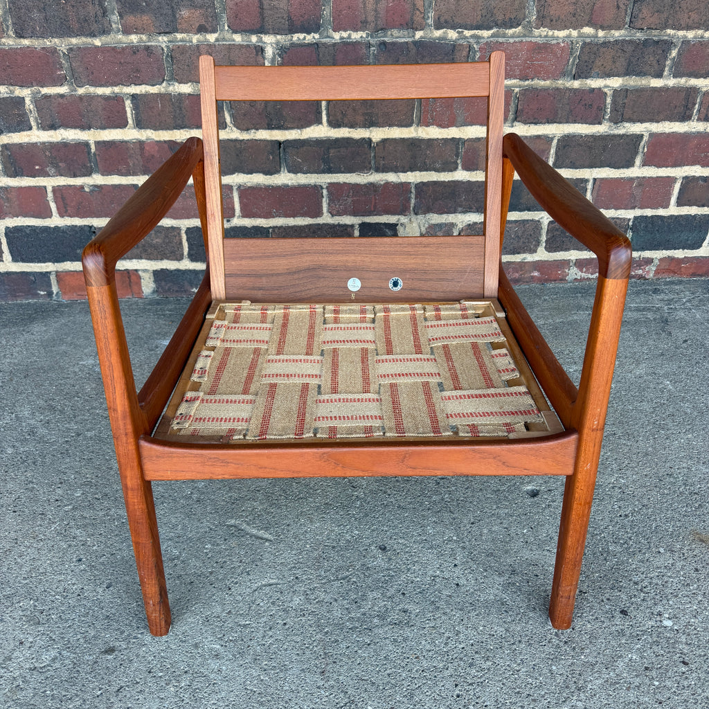 John Stuart for Ole Wanscher Danish Teak Lounge Chair