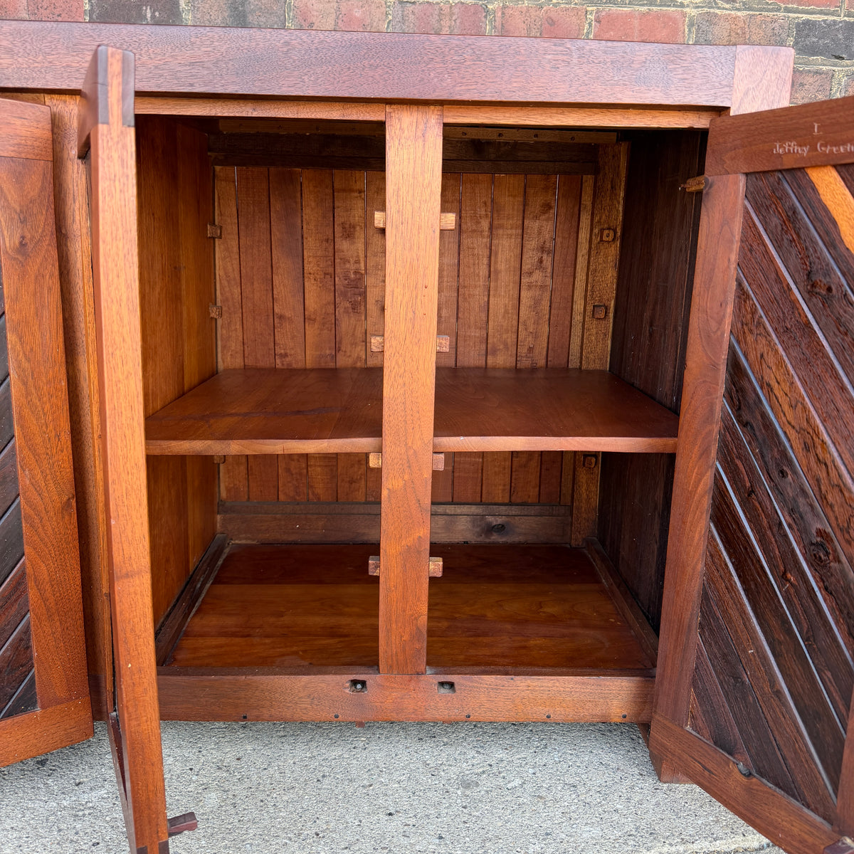 Jeffrey Greene Studio Made Mixed Wood Credenza