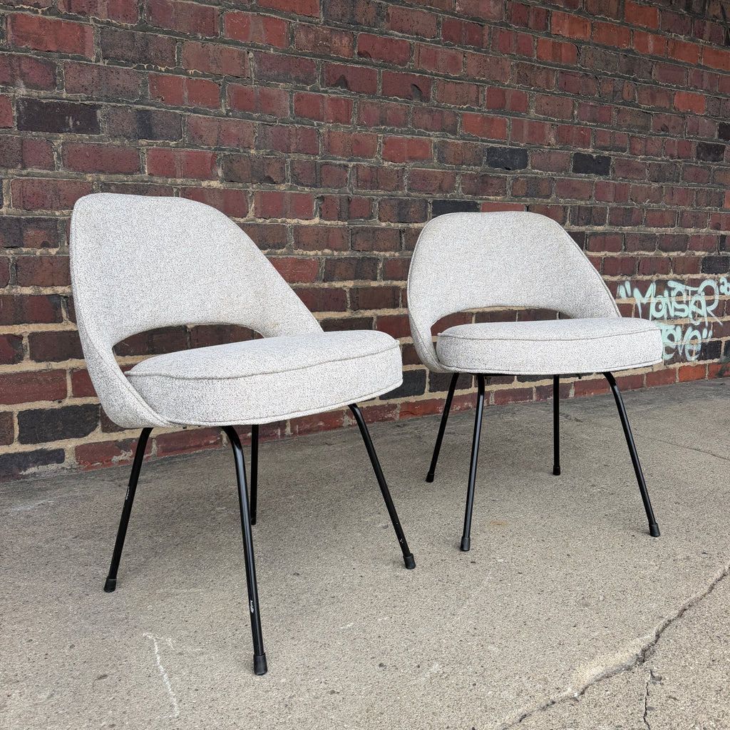Pair of Early Eero Saarinen for Knoll Executive Side Chairs