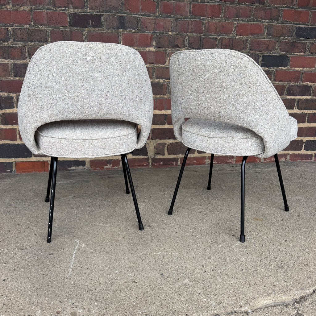 Pair of Early Eero Saarinen for Knoll Executive Side Chairs