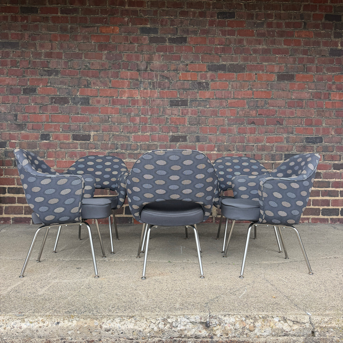 Set of 6 Eero Saarinen for Knoll Executive Arm Chairs