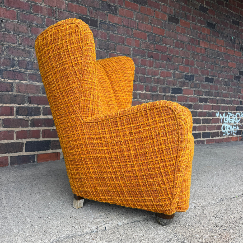 Fritz Hansen Style Mid Century Wingback Chair