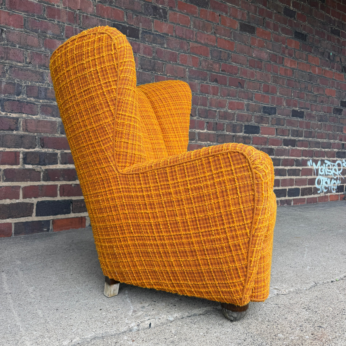 Fritz Hansen Style Mid Century Wingback Chair