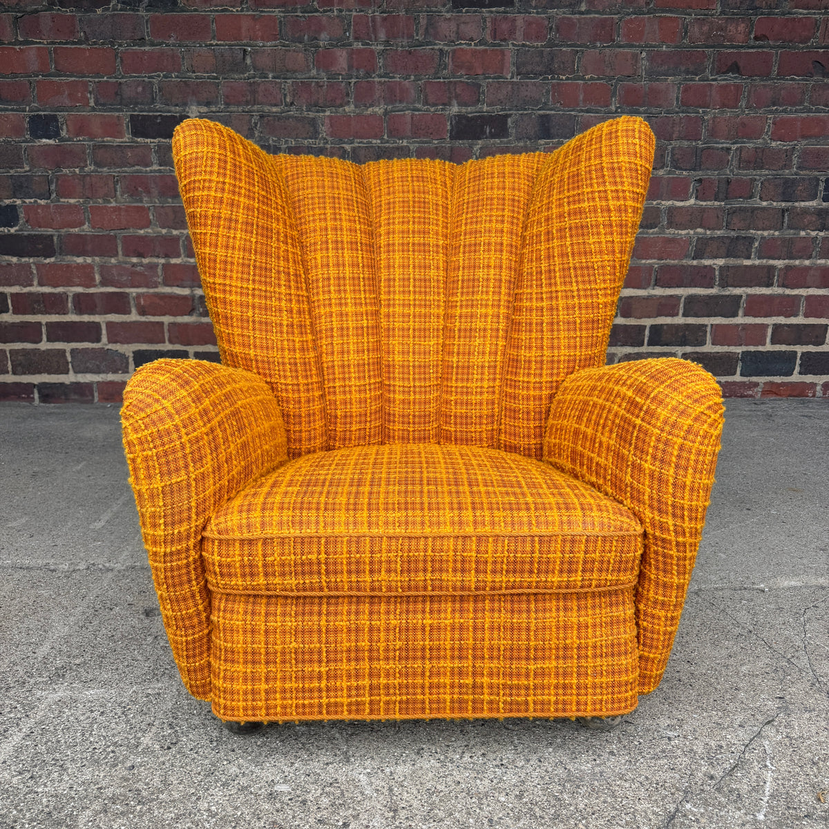 Fritz Hansen Style Mid Century Wingback Chair