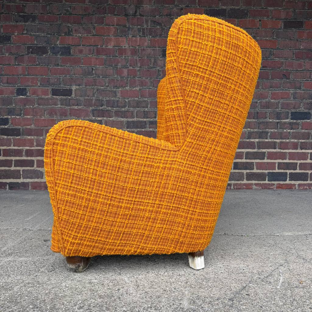 Fritz Hansen Style Mid Century Wingback Chair