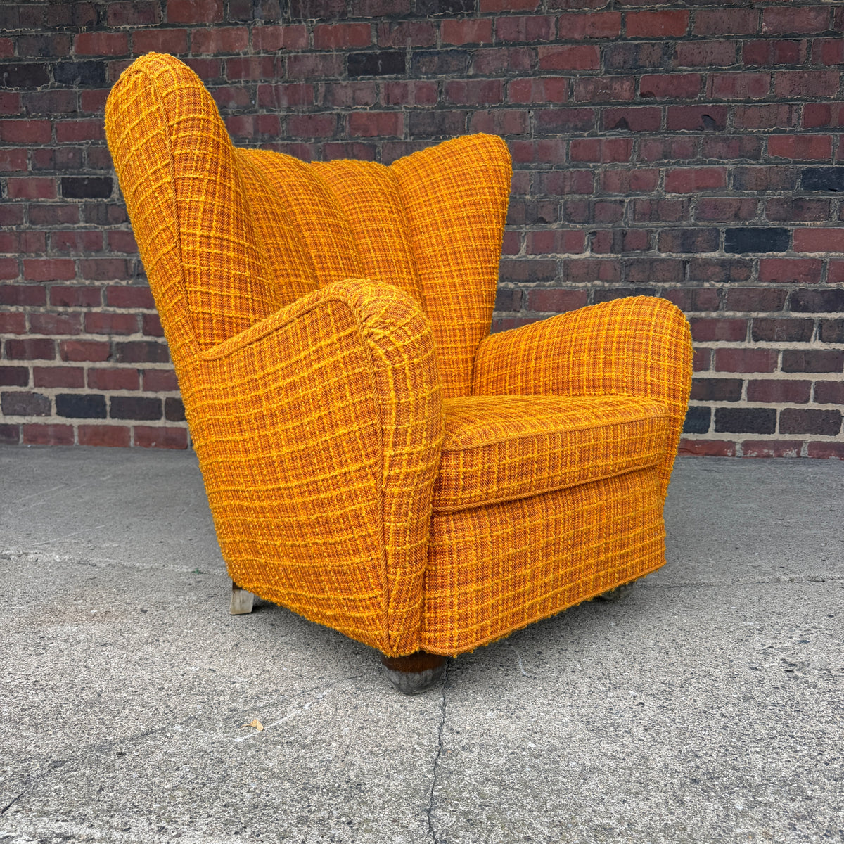 Fritz Hansen Style Mid Century Wingback Chair