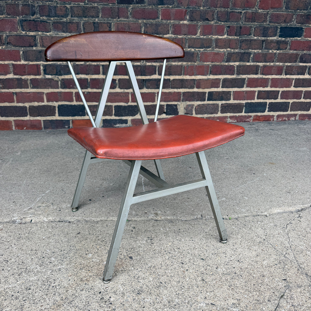 Widdicomb Mueller Aluminum and Wood Side Chair
