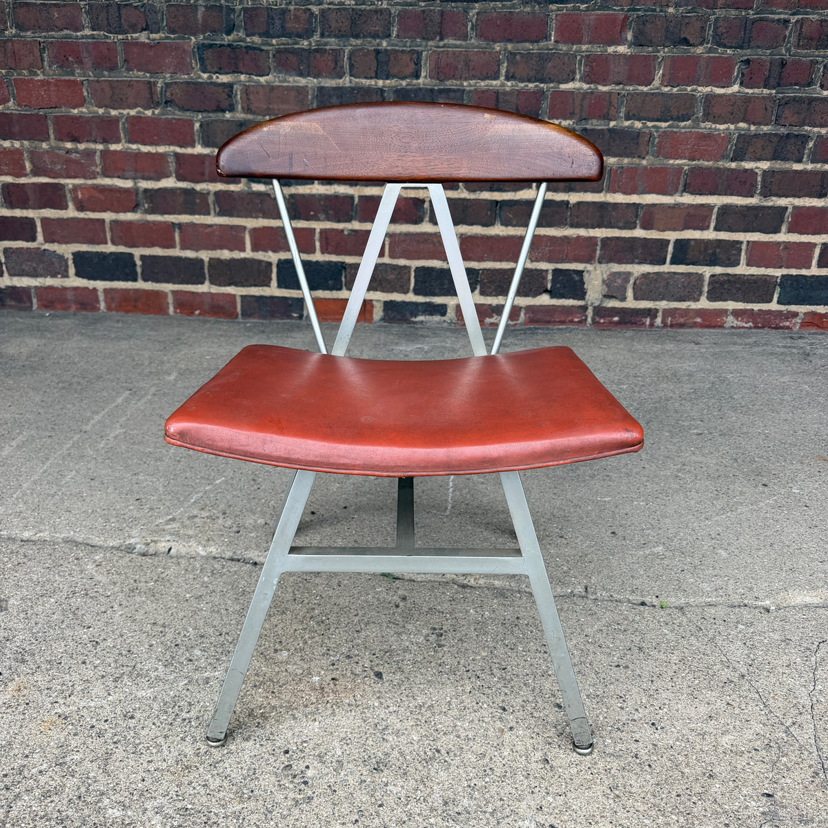 Widdicomb Mueller Aluminum and Wood Side Chair