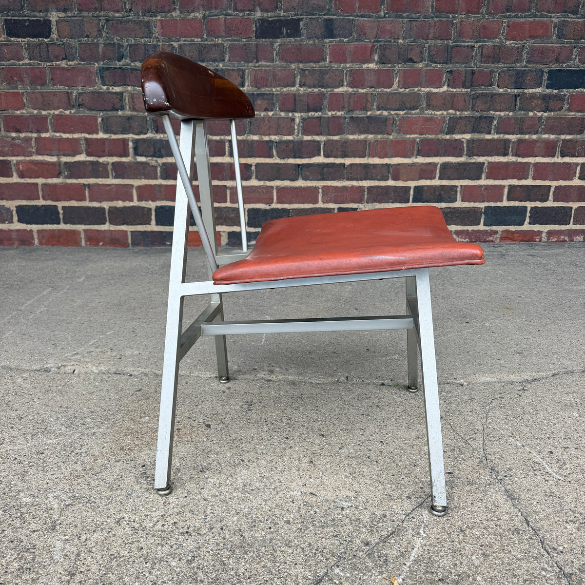 Widdicomb Mueller Aluminum and Wood Side Chair