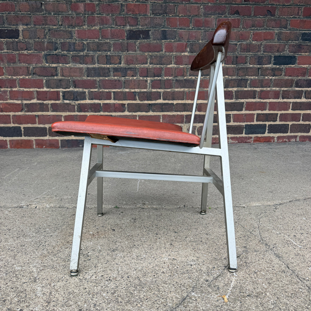 Widdicomb Mueller Aluminum and Wood Side Chair