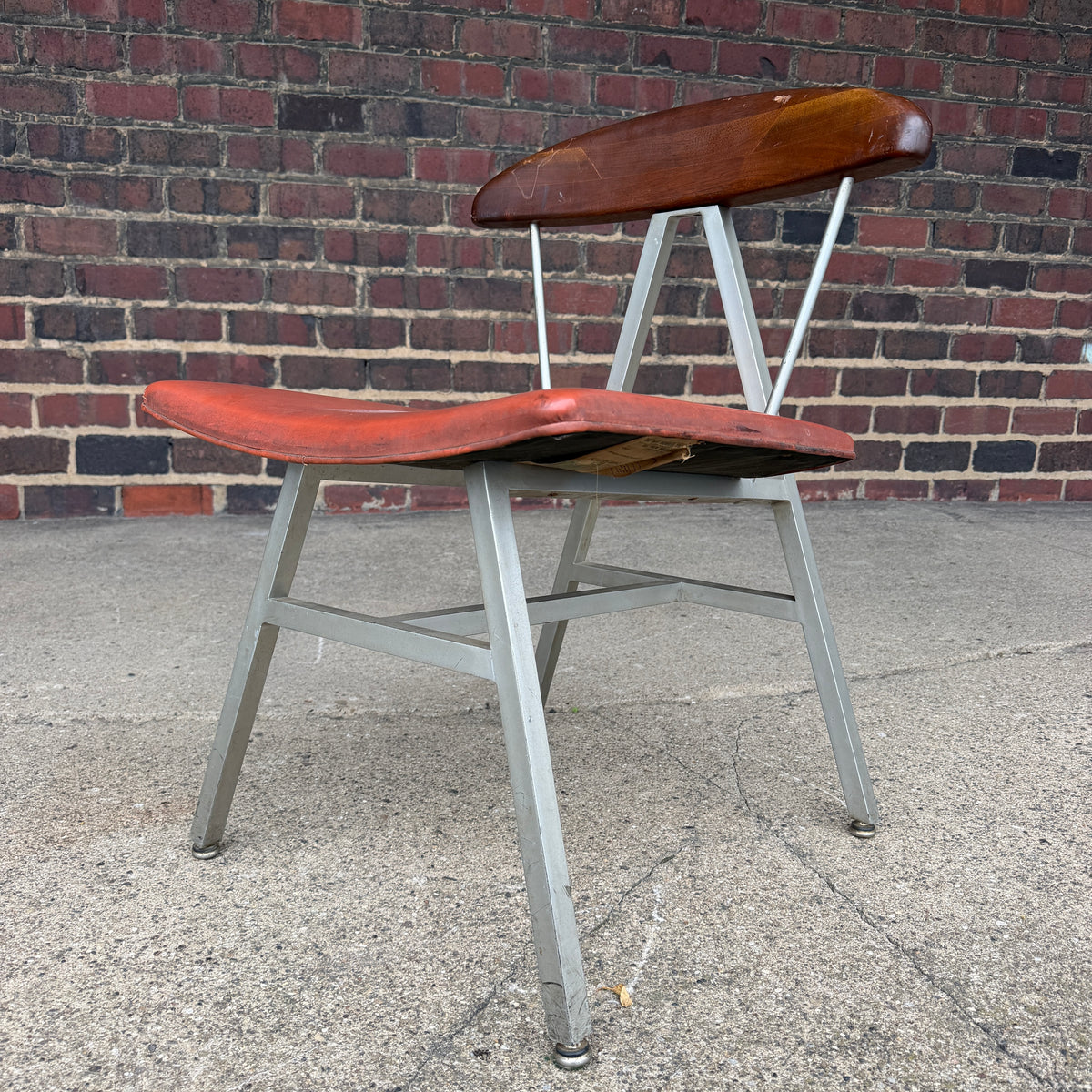 Widdicomb Mueller Aluminum and Wood Side Chair