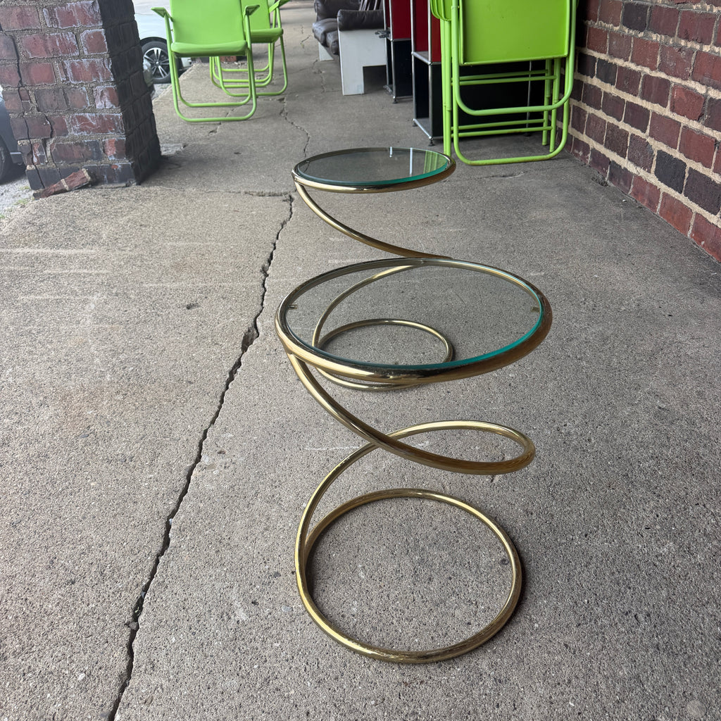Pair of Leon Rosen for Pace Collection Corkscrew Side Tables