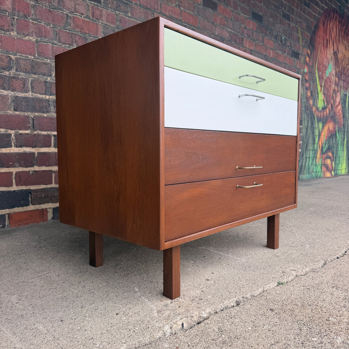 Refinished Jens Risom Chest of Drawers Mid Century Modern