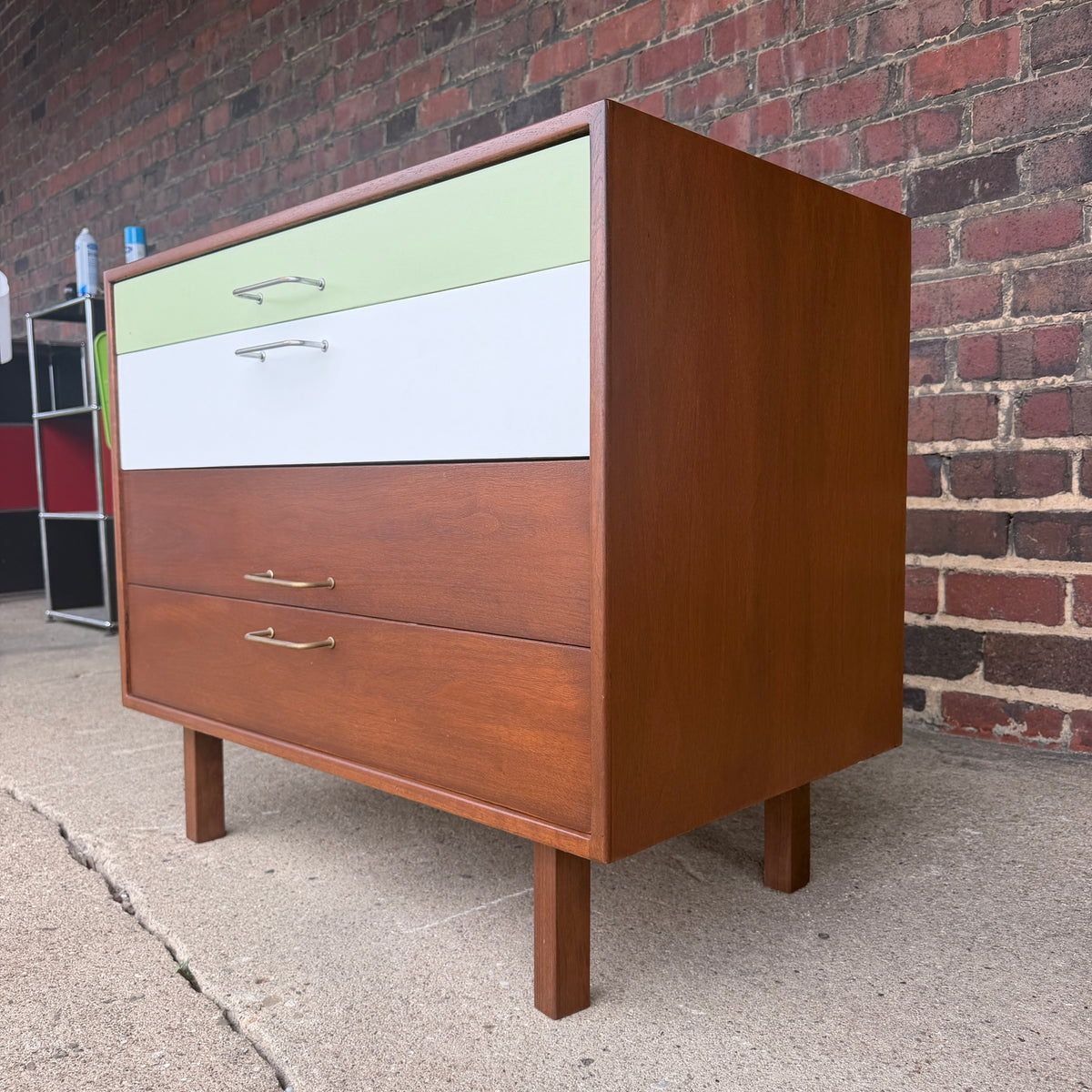 Refinished Jens Risom Chest of Drawers Mid Century Modern