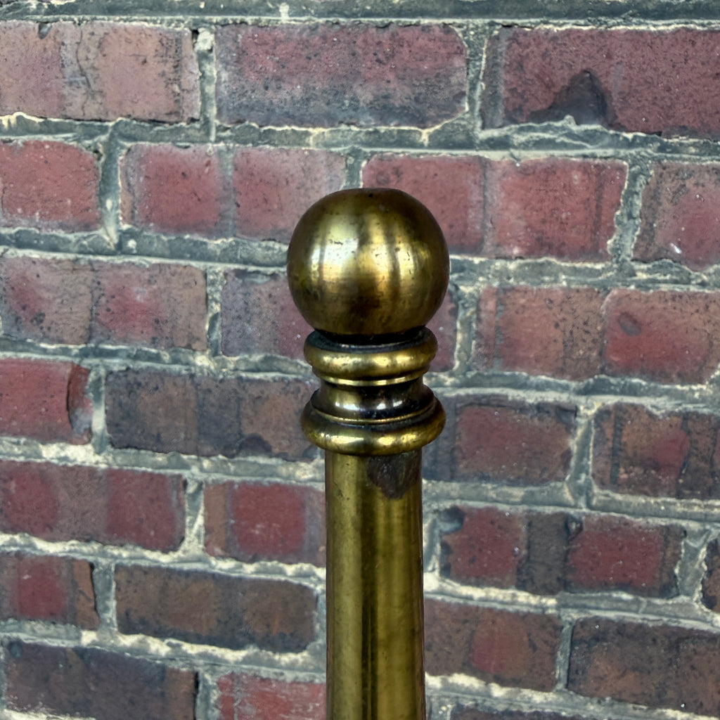 Mastercraft Brass and Glass Step Shelf Hollywood Regency