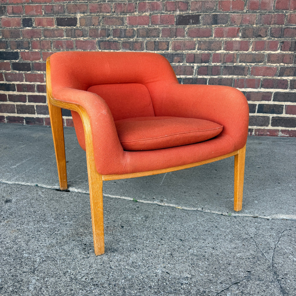 Bill Stephens for Knoll Model 1315 Bentwood Lounge Chair Mid Century Modern