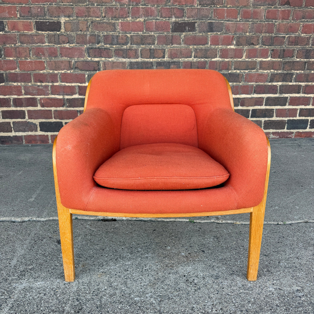 Bill Stephens for Knoll Model 1315 Bentwood Lounge Chair Mid Century Modern