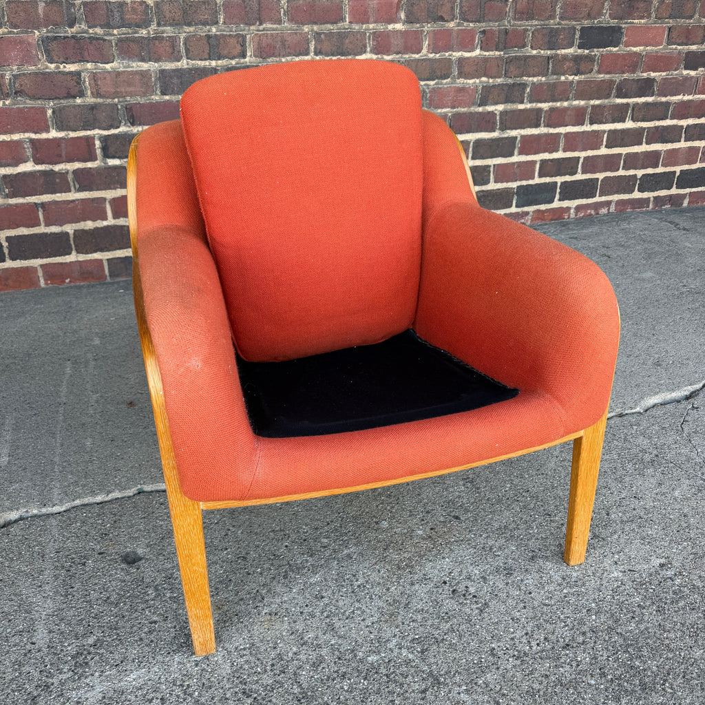 Bill Stephens for Knoll Model 1315 Bentwood Lounge Chair Mid Century Modern