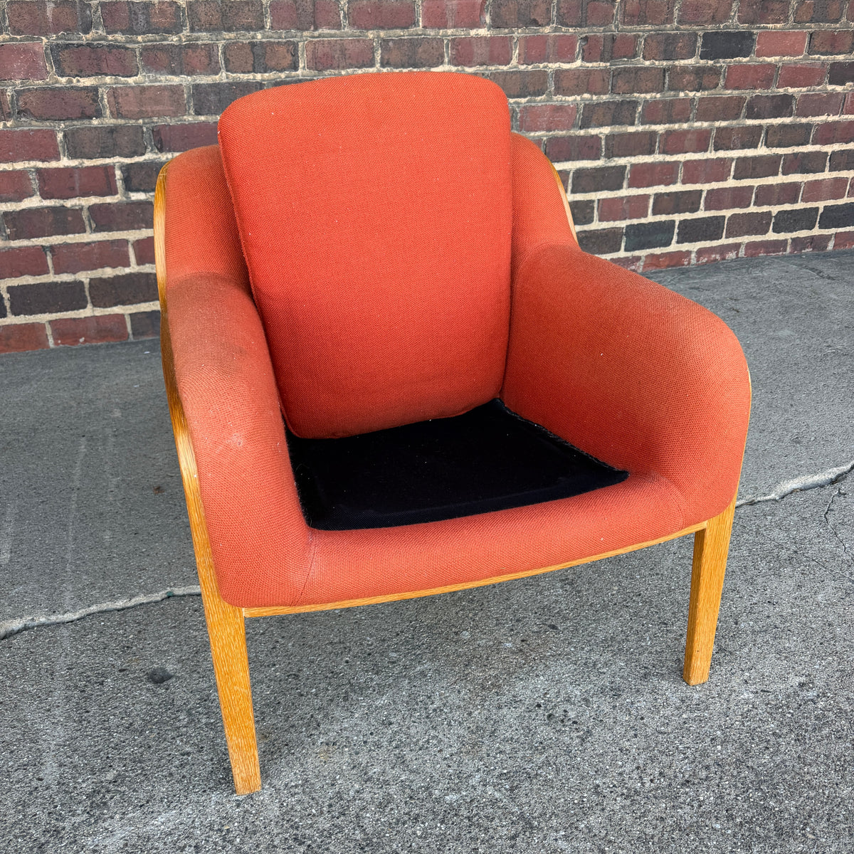 Bill Stephens for Knoll Model 1315 Bentwood Lounge Chair Mid Century Modern