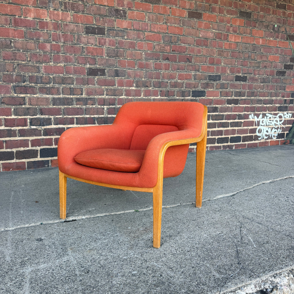 Bill Stephens for Knoll Model 1315 Bentwood Lounge Chair Mid Century Modern
