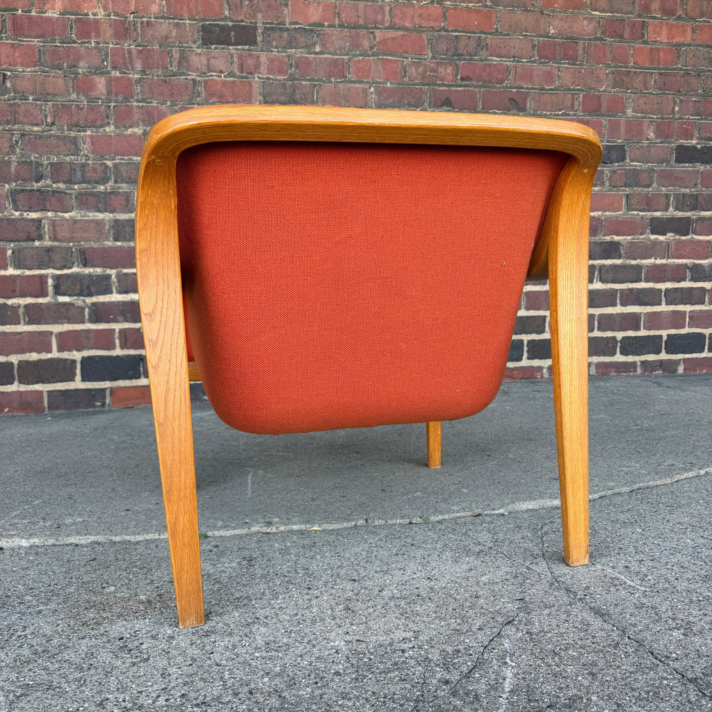 Bill Stephens for Knoll Model 1315 Bentwood Lounge Chair Mid Century Modern