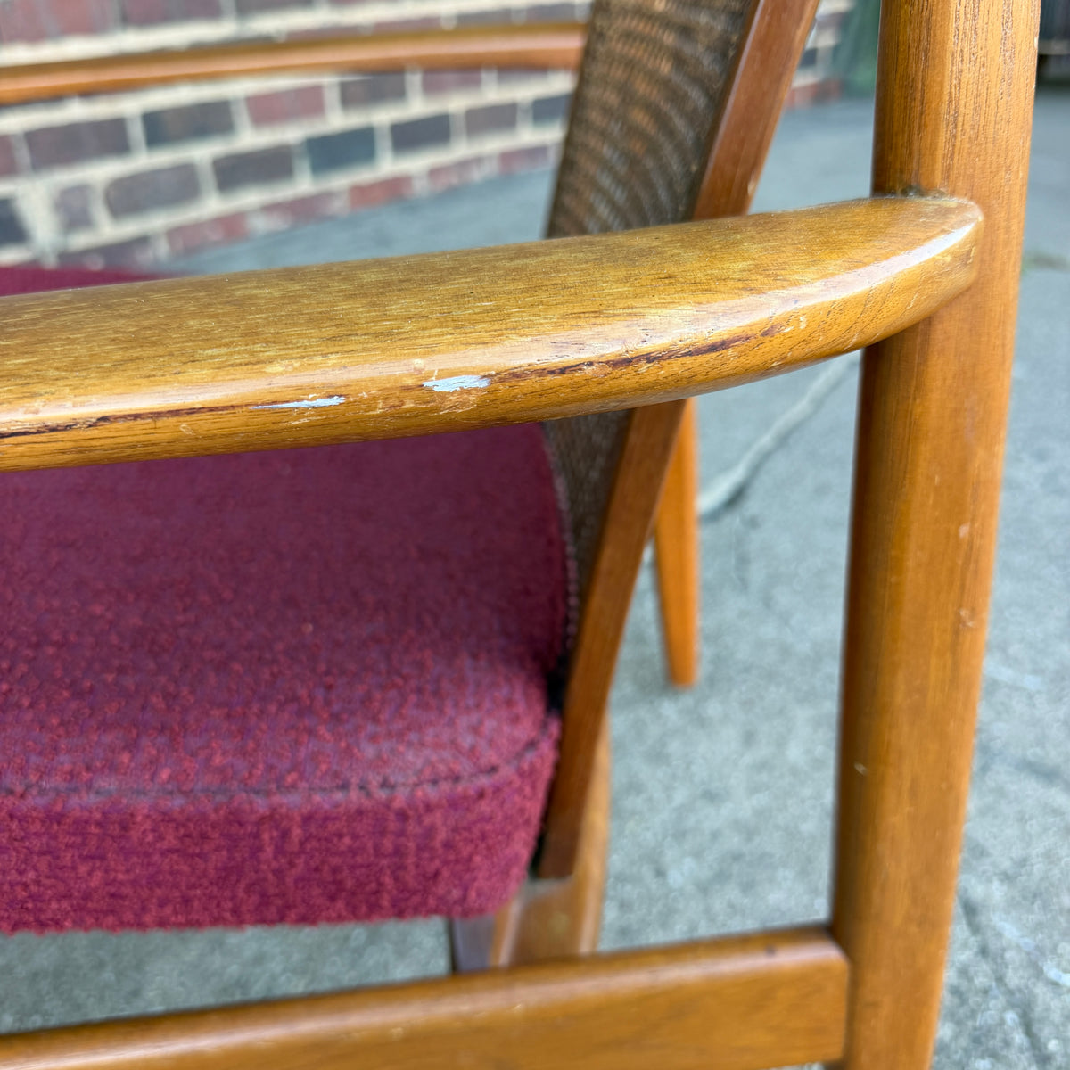 Folke Ohlsson for Dux “Dallas” Caned Lounge Chair Mid Century Modern