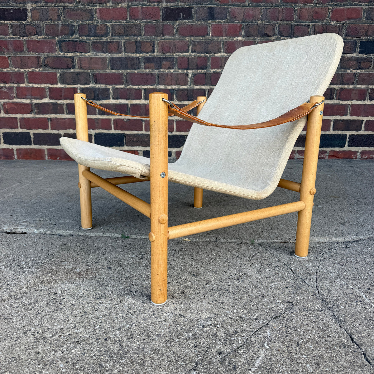 Bror Boije for Dux “Junker” Safari Lounge Chair and Ottoman