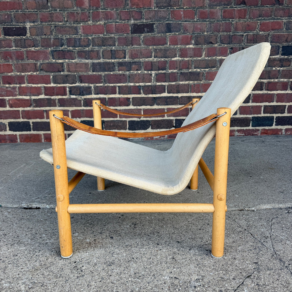 Bror Boije for Dux “Junker” Safari Lounge Chair and Ottoman